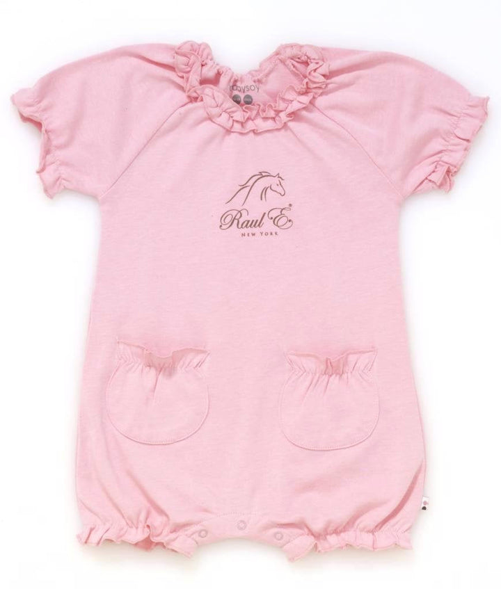 Raul E New York Baby-Girls' Soy Bubble Romper 6-12 M Petal