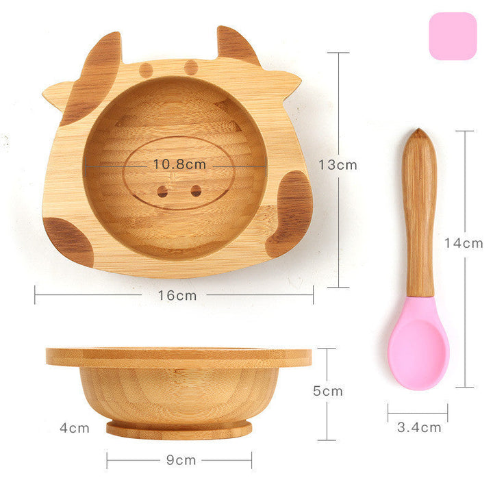 Baby dinner training plate cutlery set