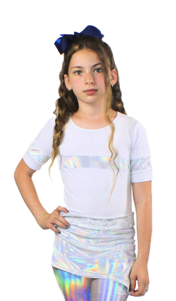 Stella, bamboo jersey sequin Top