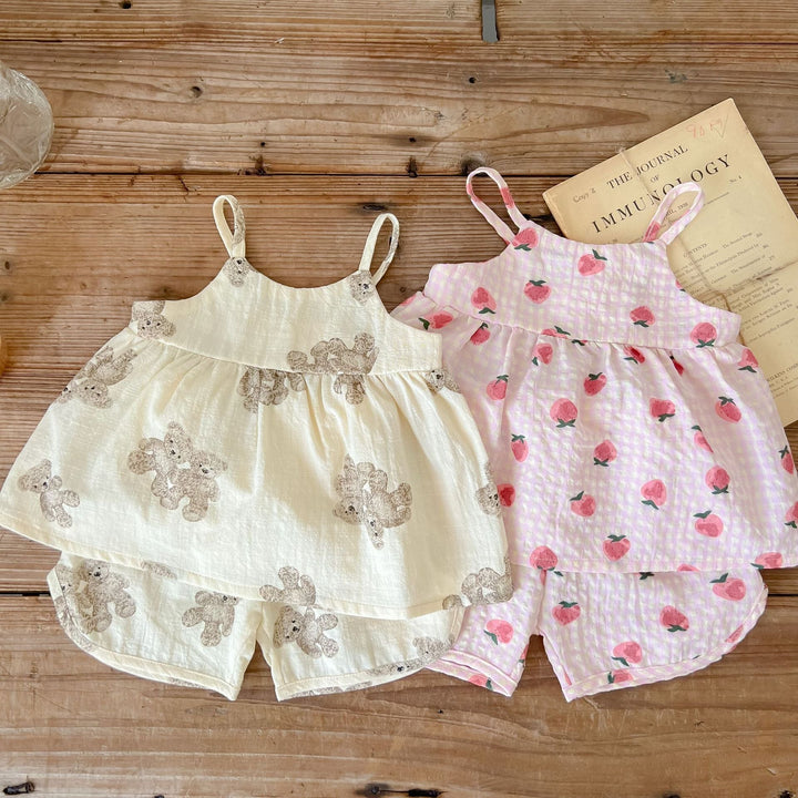 Baby Animal Print Sling Tops Clothing