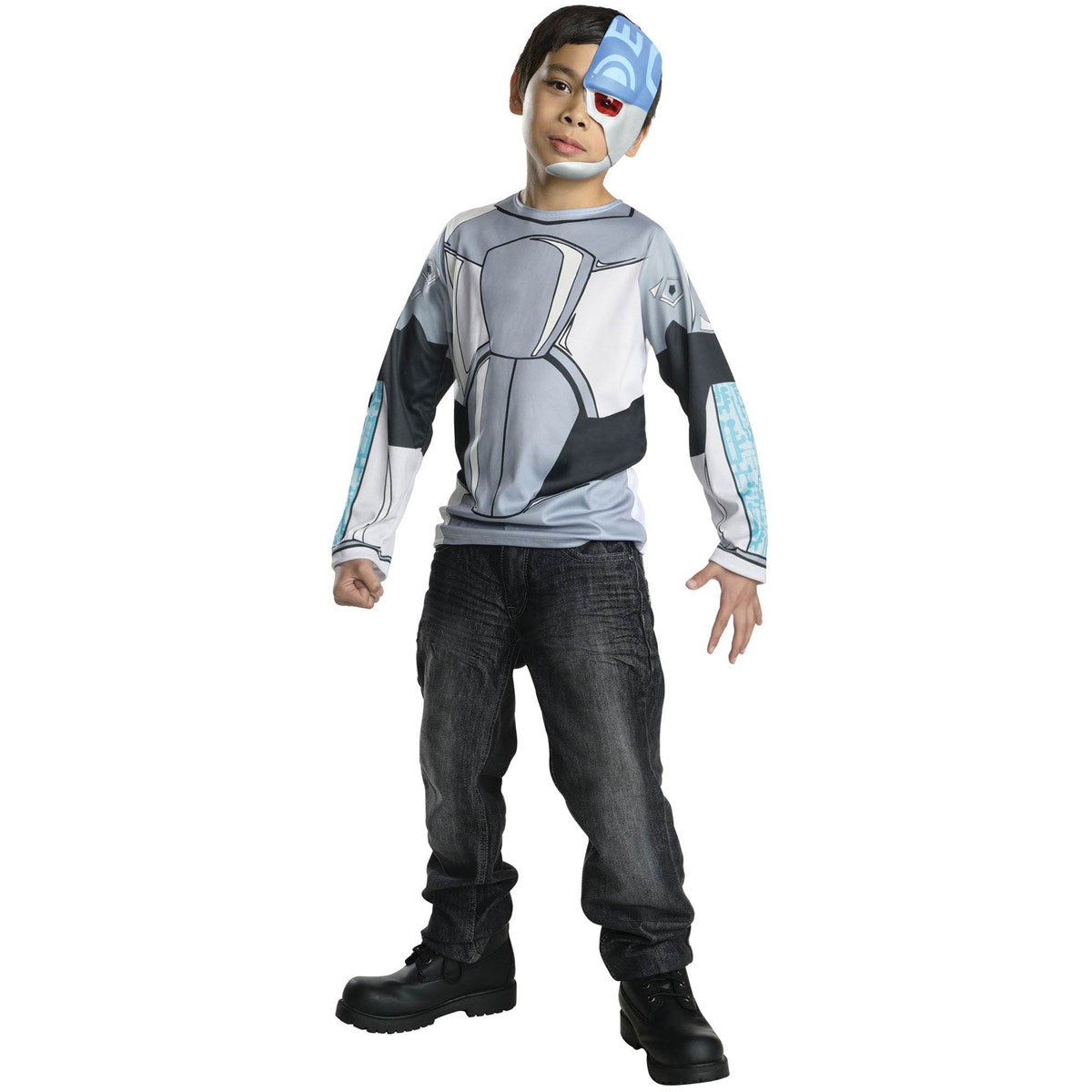 Unleash the Hero Within: Rubies Teen Titans Cyborg Costume for Kids