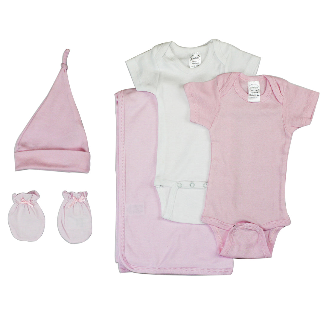 Newborn Baby Girl 5 Pc Layette ROmper