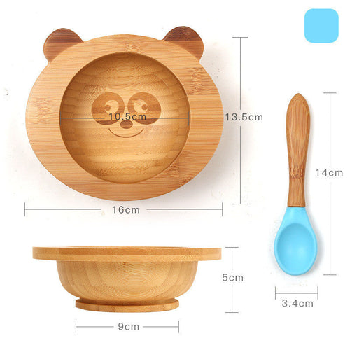 Baby dinner training plate cutlery set