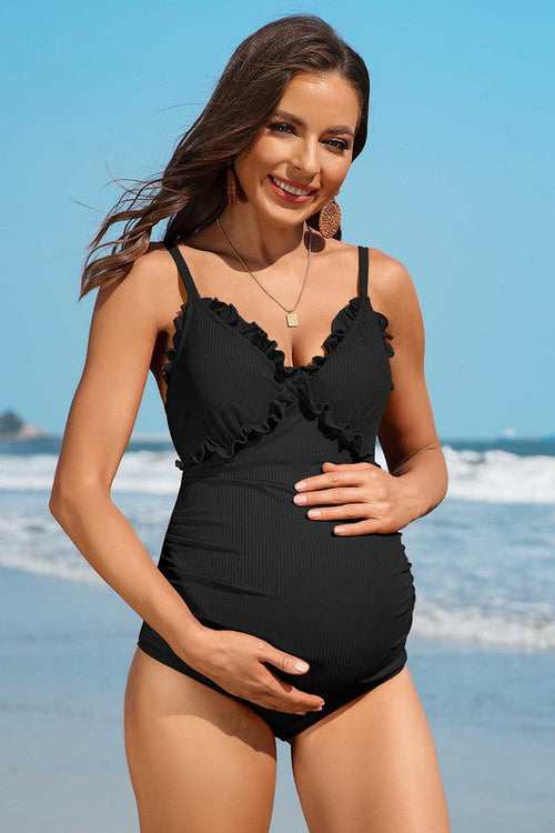 Ruch Floral Pregnancy Swimwear