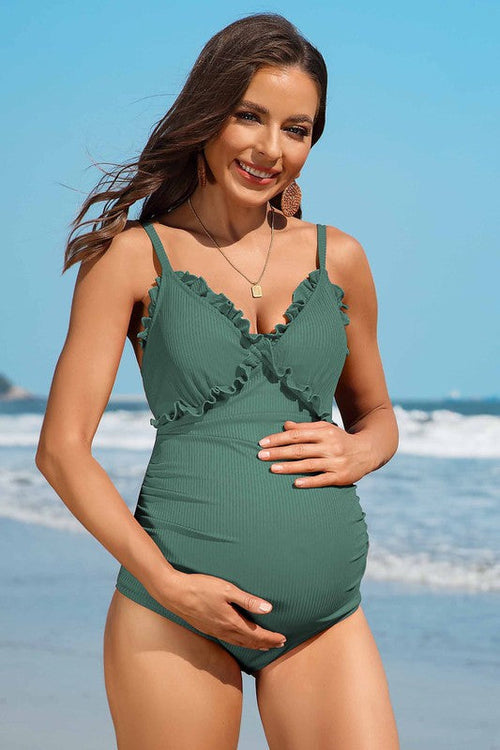 Ruch Floral Pregnancy Swimwear