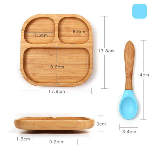 Baby dinner training plate cutlery set