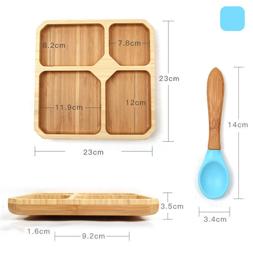 Baby dinner training plate cutlery set