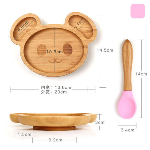 Baby dinner training plate cutlery set