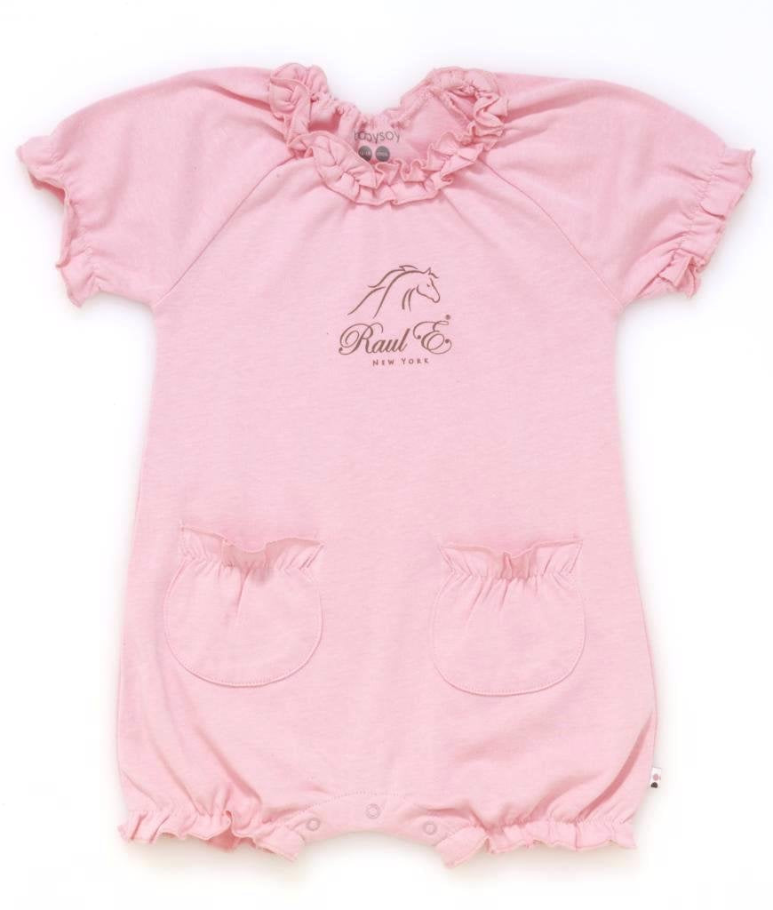 Raul E New York Baby-Girls' Soy Bubble Romper 6-12 M Petal