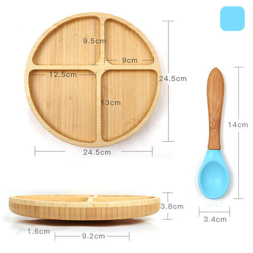 Baby dinner training plate cutlery set