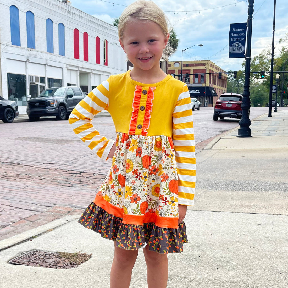 Toddler Girls Knit Fall Long Sleeve Dress