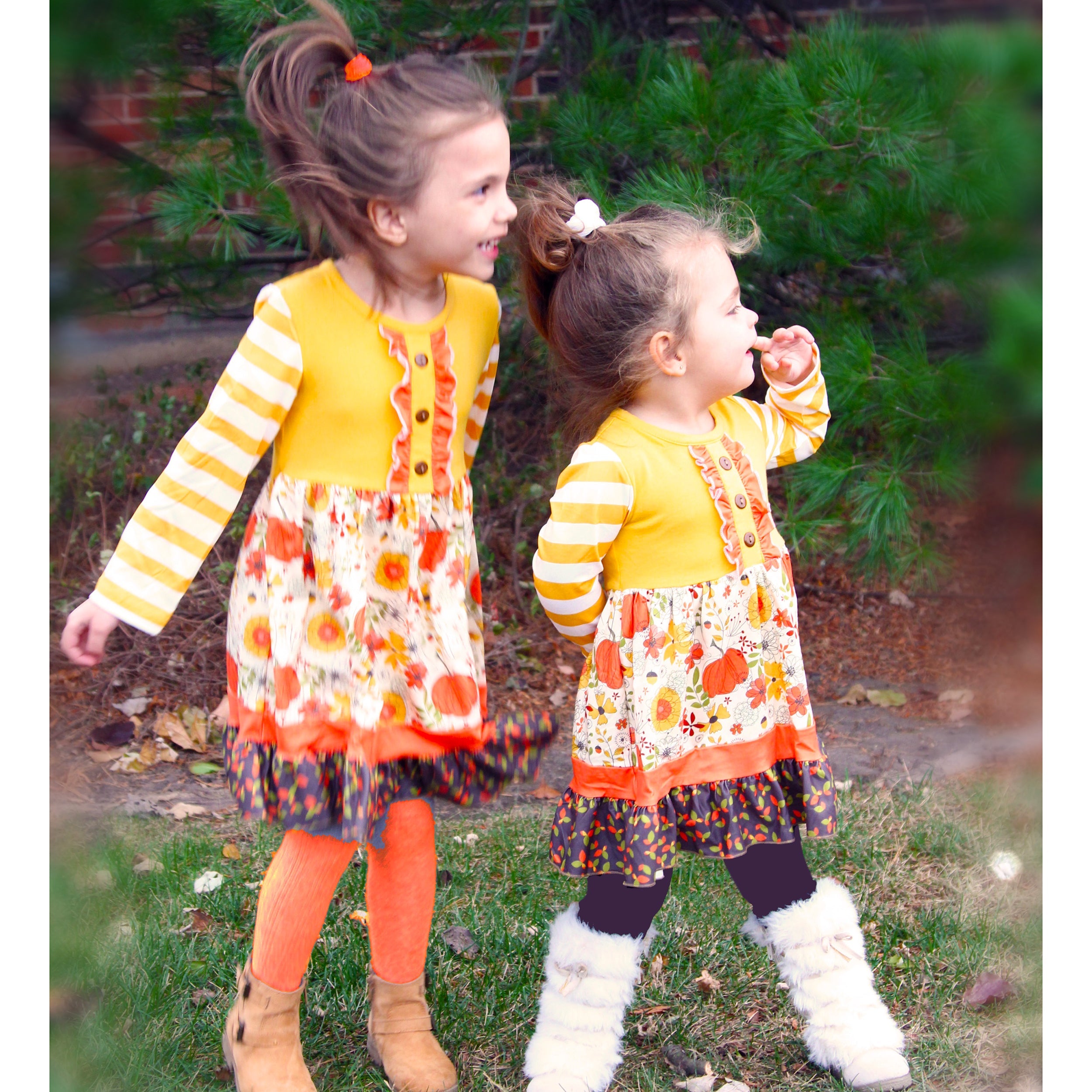 Toddler Girls Knit Fall Long Sleeve Dress