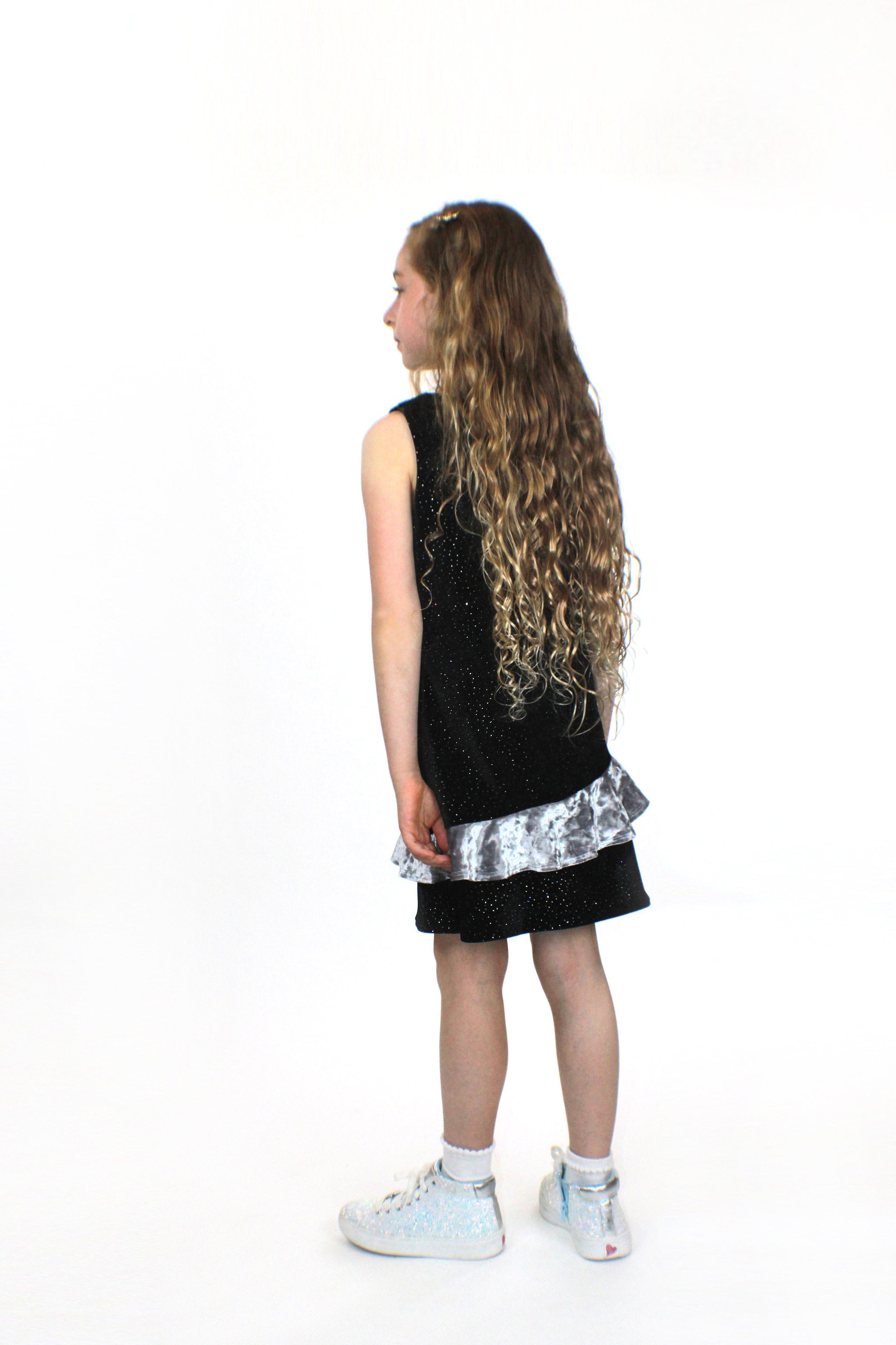 Luna, glitter velvet Dress