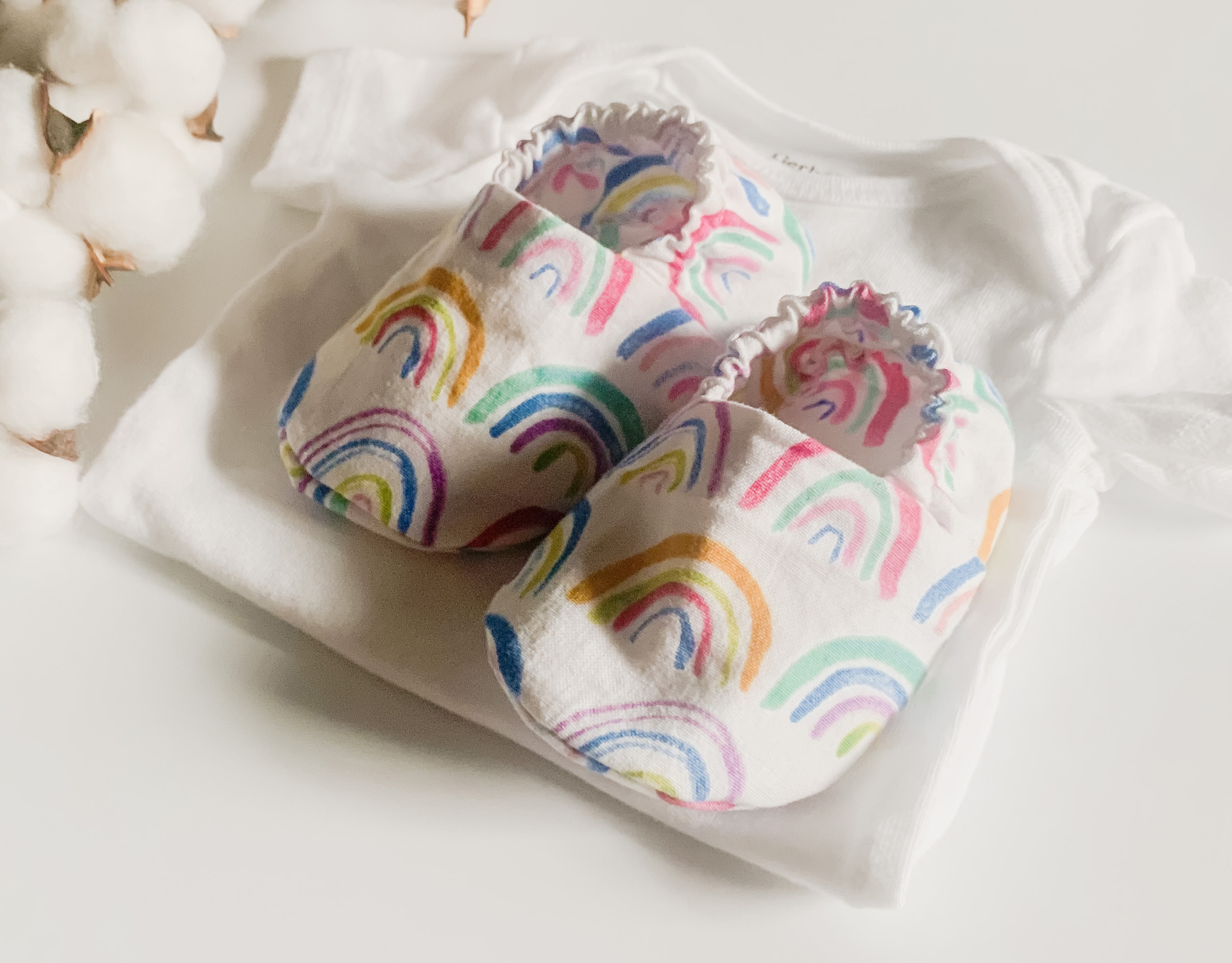 Boho Rainbow Elastic Baby Shoes