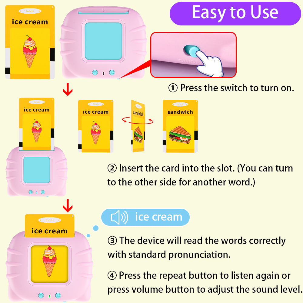 Kids Electronic Cognitive Cards Toys