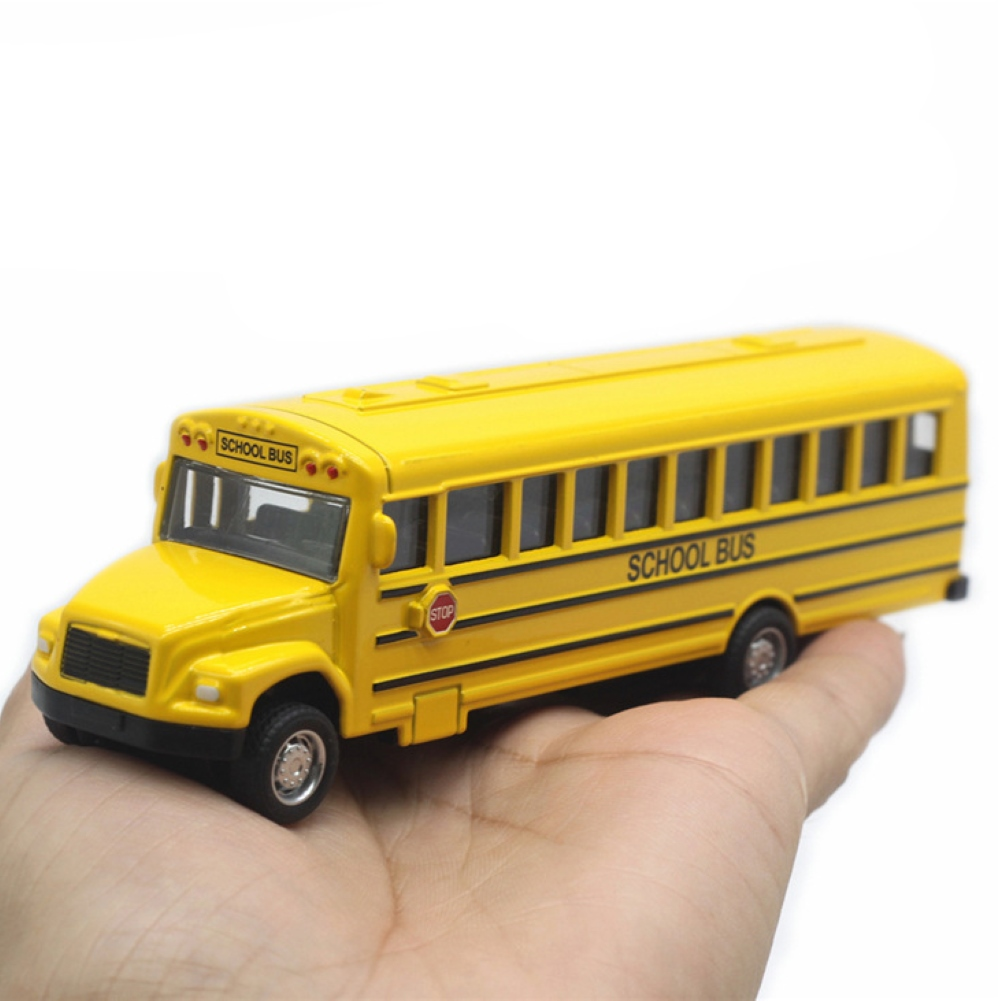 Alloy School Bus Model Car Baby Toy