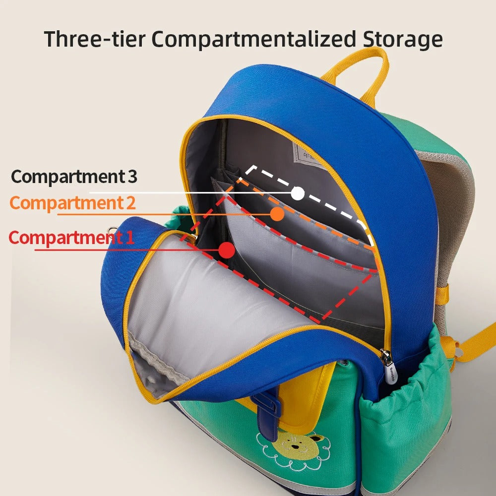 Adventure Cat and Lion Preschoolers School Backpacks