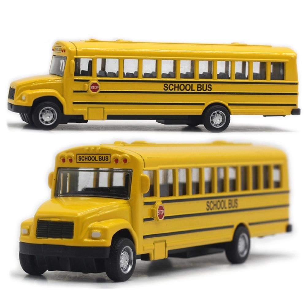 Alloy School Bus Model Car Baby Toy