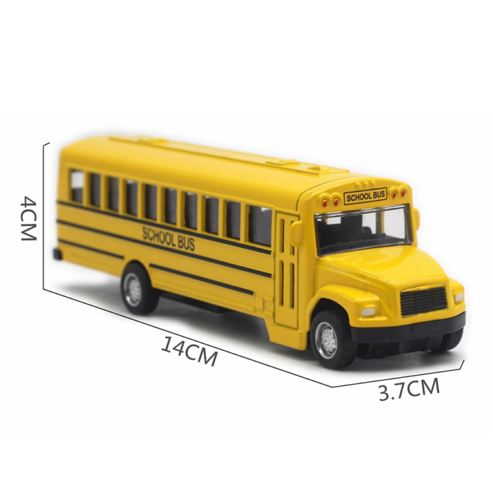 Alloy School Bus Model Car Baby Toy