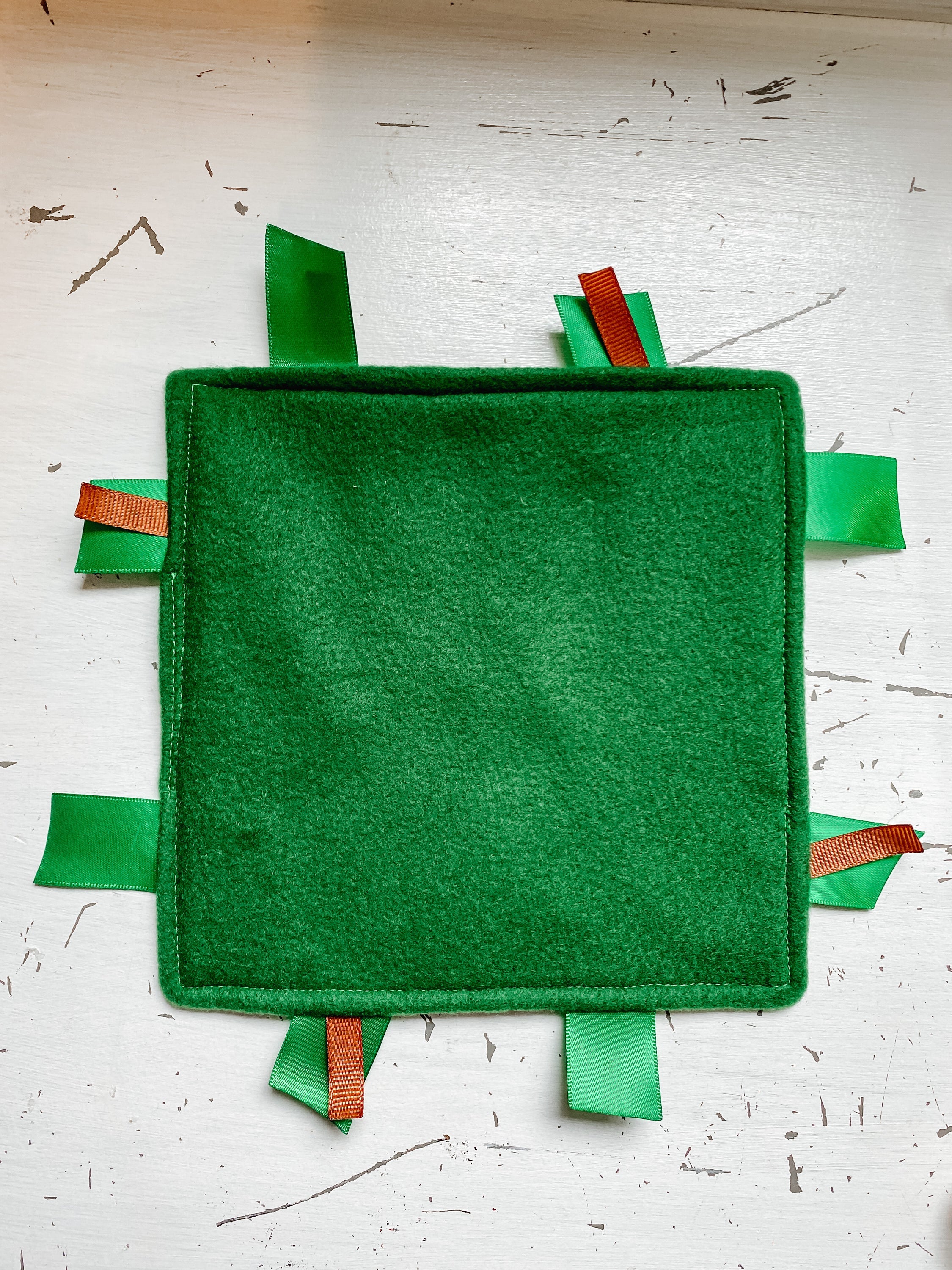 Avocado crinkle sensory toy for baby