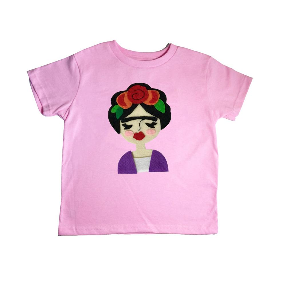 Frida - Pre Schoolers Shirt - Pink and Gray