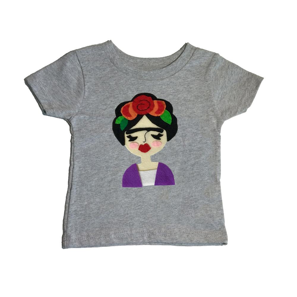 Frida - Pre Schoolers Shirt - Pink and Gray