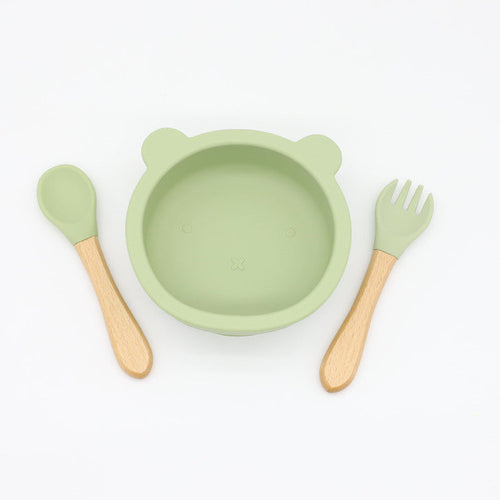 Baby Food Training Silicone Bowl