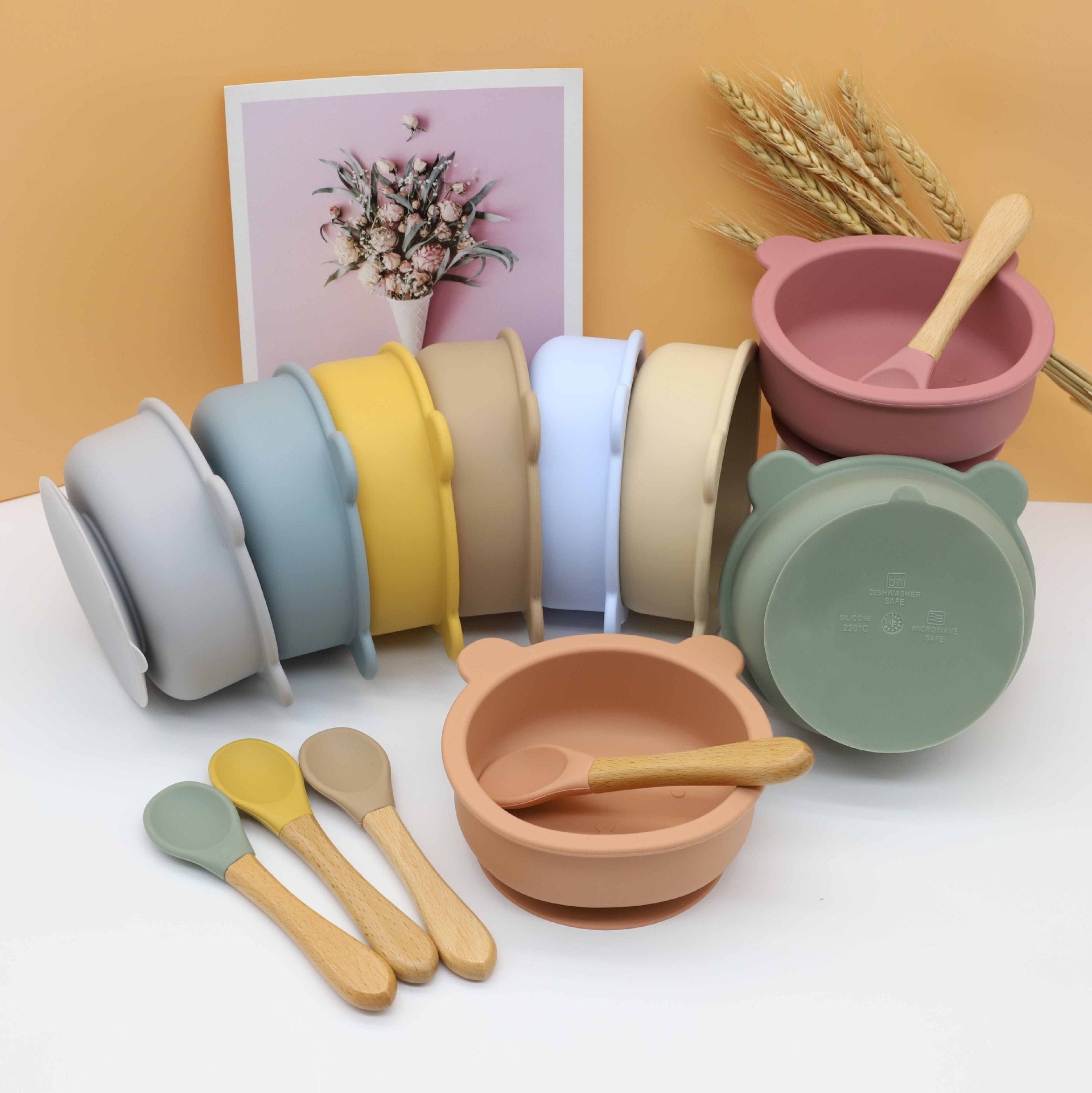 Baby Food Training Silicone Bowl