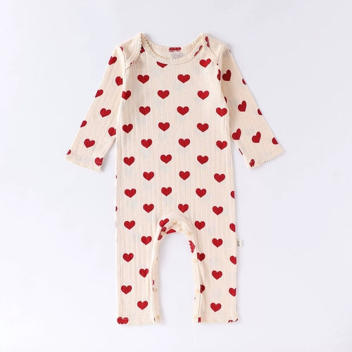 Baby Long Sleeves Cute Geometric Pattern Rompers