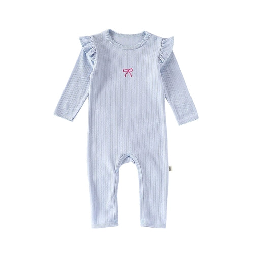 Long Sleeves Casual Simple Pattern Rompers
