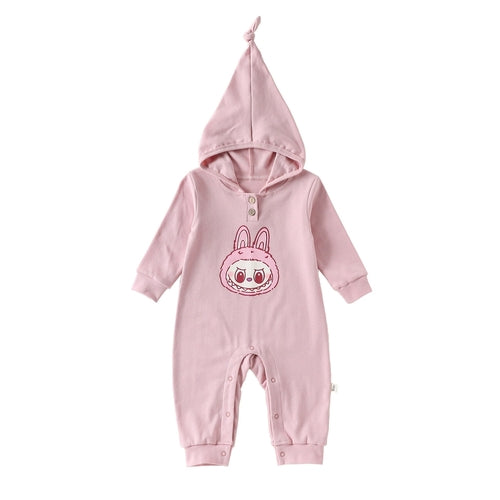 Autumn Arrival Baby Unisex Long Sleeves Hooded Rompers