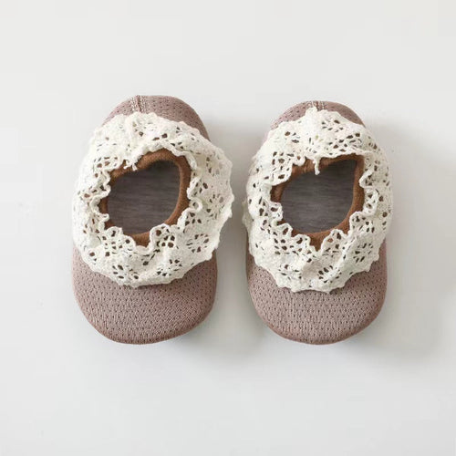 Baby Lace Ruffle Design Shoes