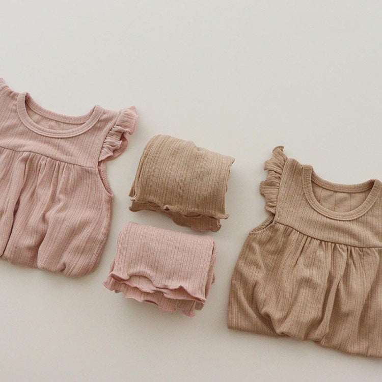 Baby Girl Sleeveless Top Combo Clothes