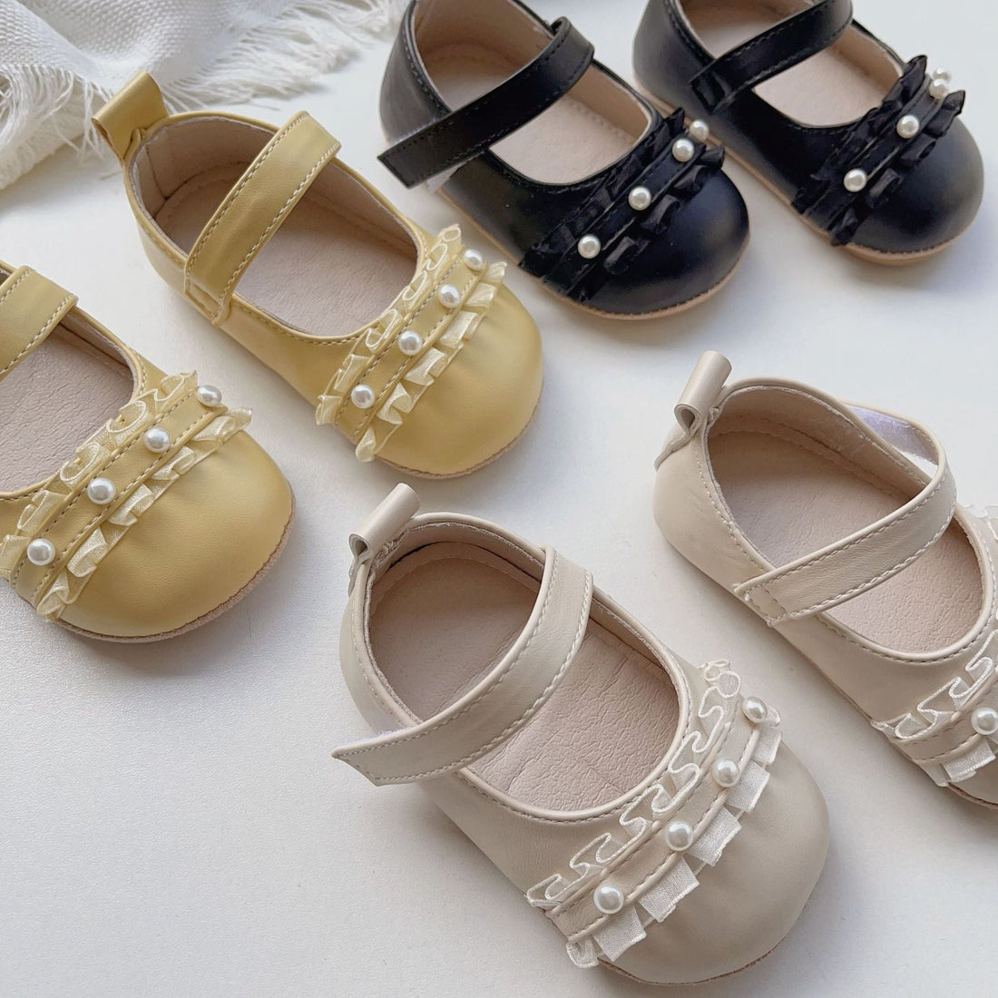 Baby Girl Beaded Toddler Soft-Sole Shoes