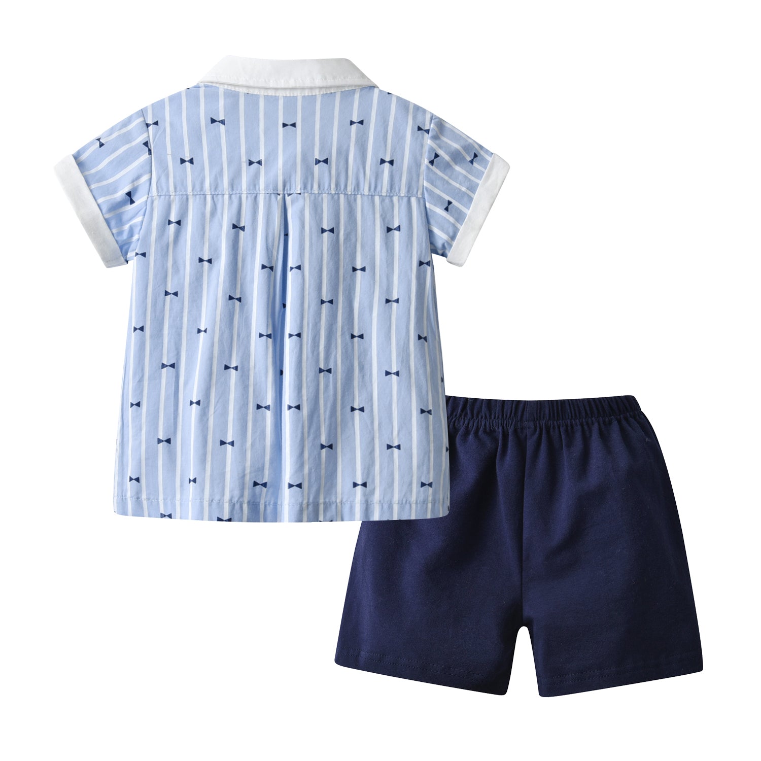 Baby Boy Bow-Tie Print Top Clothing