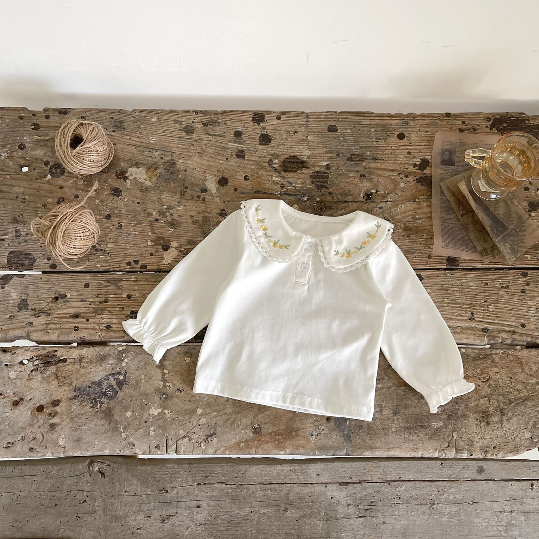 Baby Girls Long Sleeves Simple Top Clothes