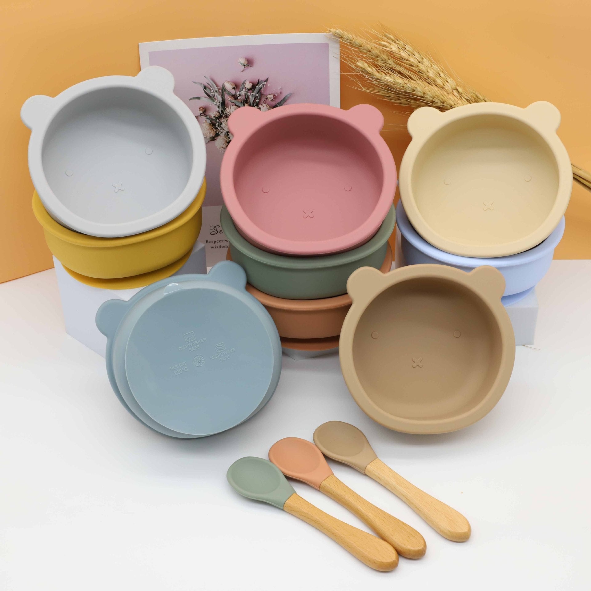 Baby Food Training Silicone Bowl