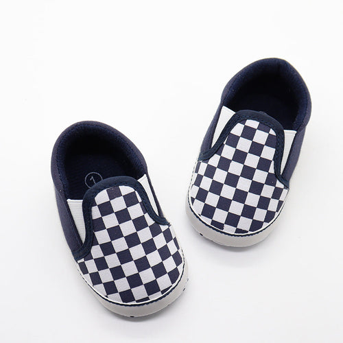 Baby Checker Soft Toddler Canvas Shoes