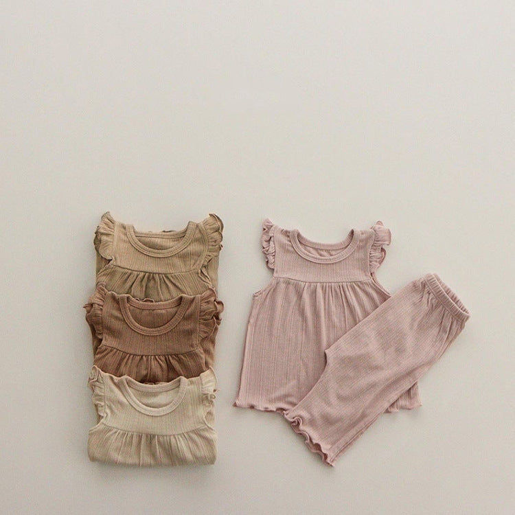 Baby Girl Sleeveless Top Combo Clothes