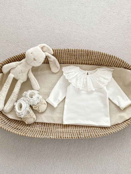 Baby Girls Long Sleeves Simple Top Clothes