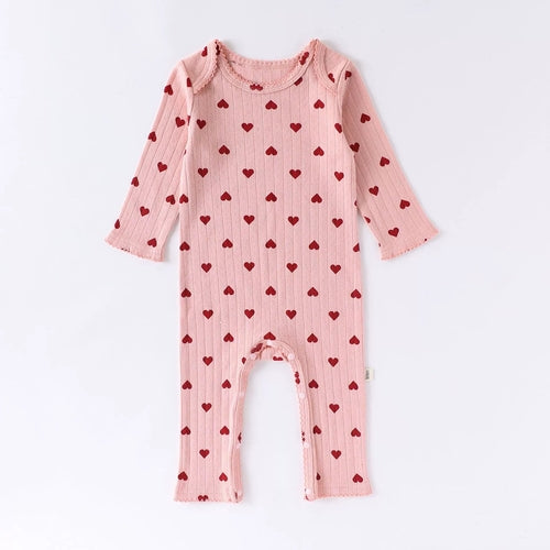 Baby Long Sleeves Cute Geometric Pattern Rompers