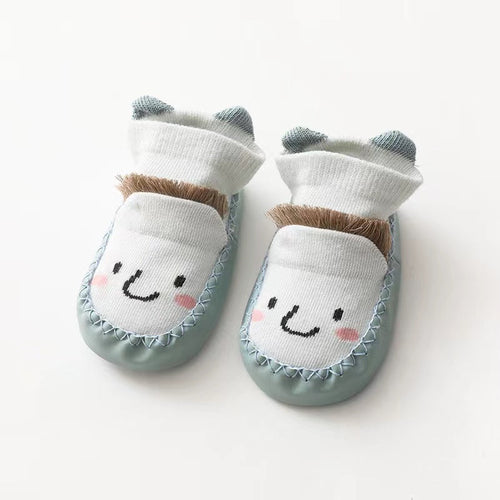 Baby Cartoon Embroidered Non-Slip Shoes