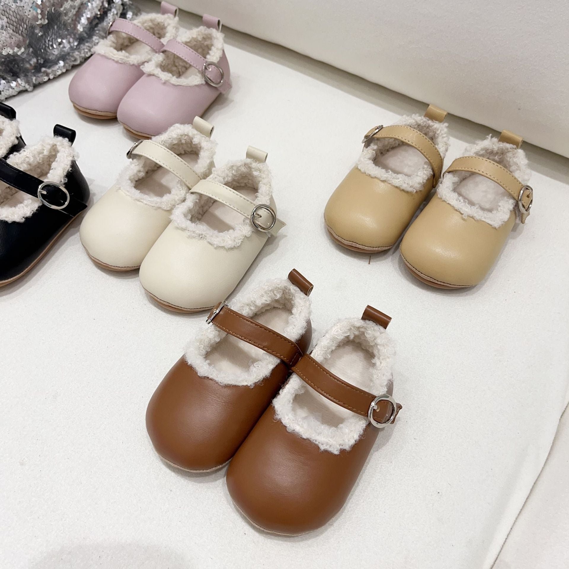 Infant Baby Girl Solid Color Shoes