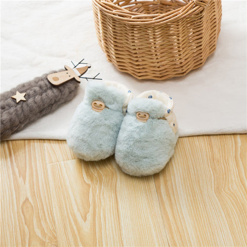 Newborn Baby Solid Color Warm Shoes