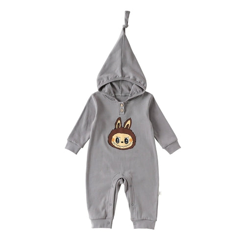 Autumn Arrival Baby Unisex Long Sleeves Hooded Rompers