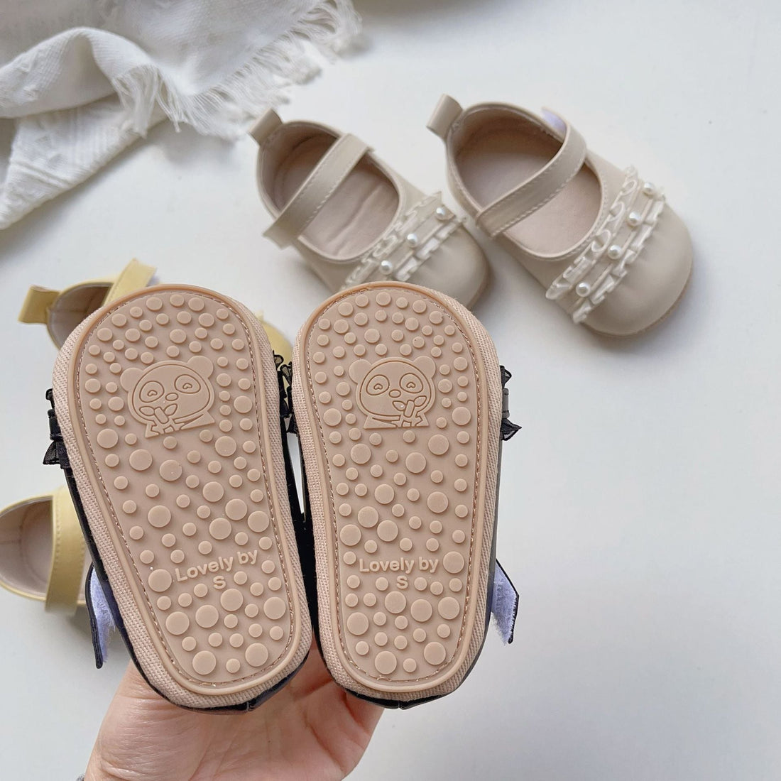 Baby Girl Beaded Toddler Soft-Sole Shoes