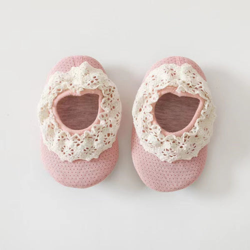 Baby Lace Ruffle Design Shoes