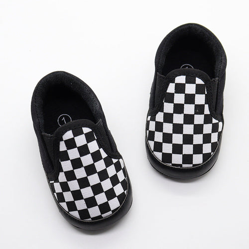 Baby Checker Soft Toddler Canvas Shoes