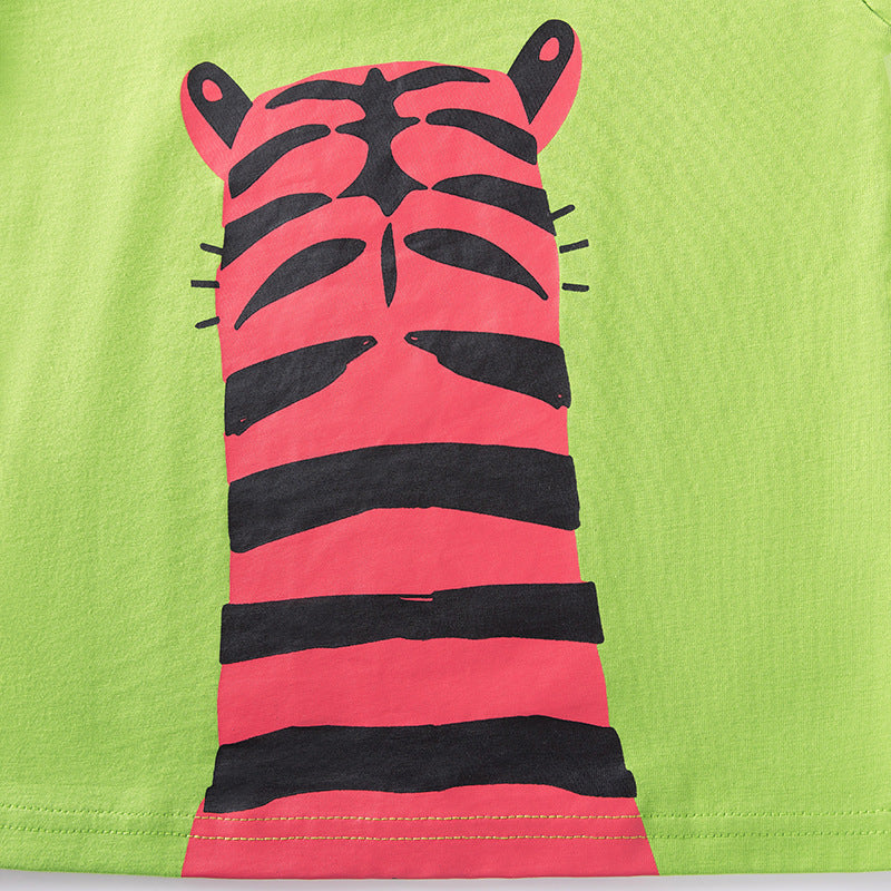 Kids Boys Crew Neck Long Sleeves Shirt