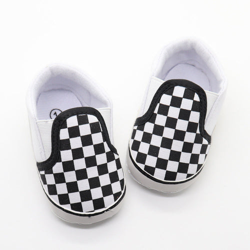 Baby Checker Soft Toddler Canvas Shoes